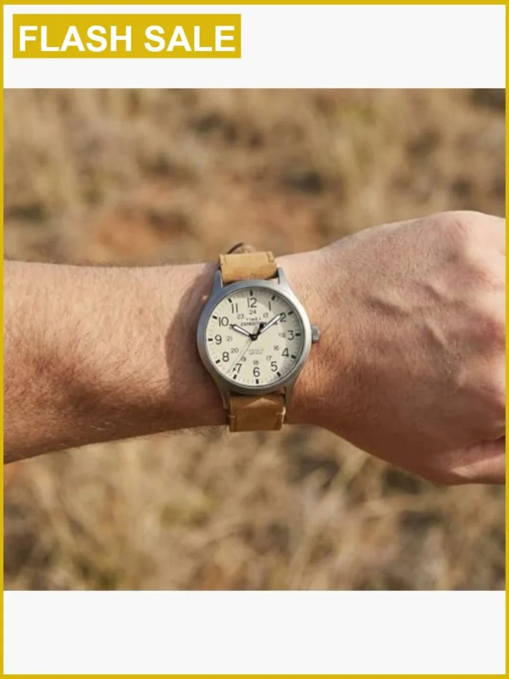 Men's Expedition Scout 40mm Quartz Watch Genuine Leather